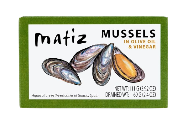 Mussels in EVOO & Apple Cider Vinegar